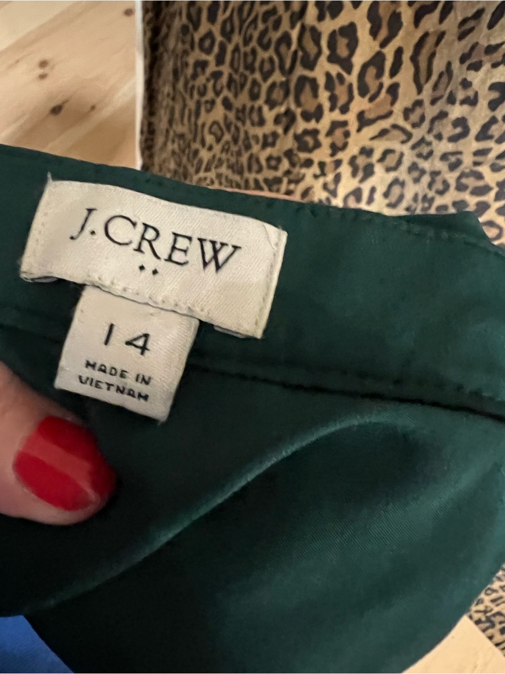 J.Crew Green Women’s pleated skirt Emerald
